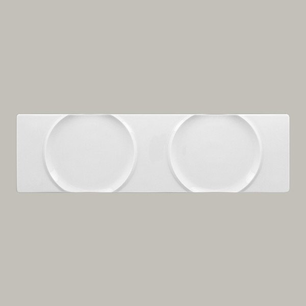 Platte für Bambusdämpfer aus Porzellan, 41 cm lang – RAK Porcelain