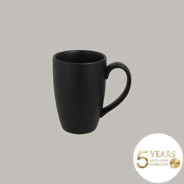 Becher aus Porzellan der Neofusion-Serie in Vulkanschwarz, 12er Set von RAK Porcelain – robust und handgefertigt