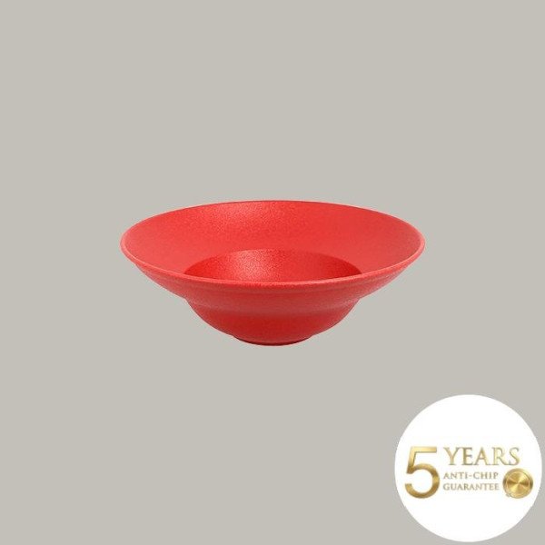 Teller extra tief aus Porzellan in rustikalen Farben – Neofusion Serie von RAK Porcelain, 6er Set, Ø 22,7 cm