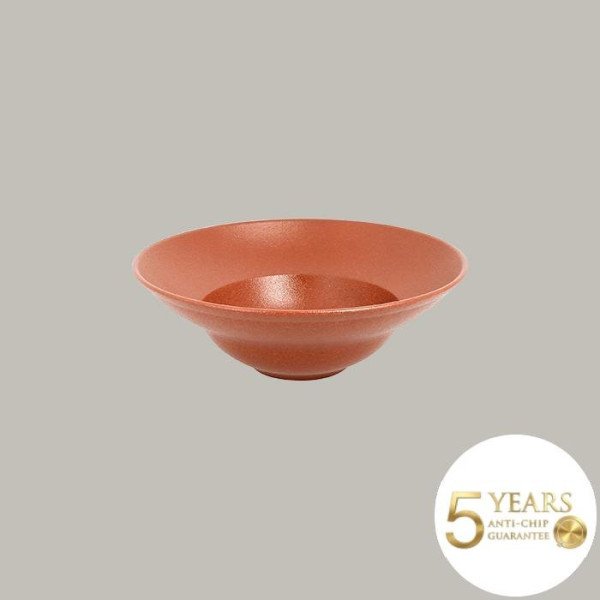 Teller extra tief aus Porzellan, Neofusion Serie, 6-teilig, rustikale Farben, handgefertigt