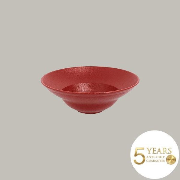 Teller extra tief aus Porzellan, Neofusion Serie in 6 Farben, 6 Stück