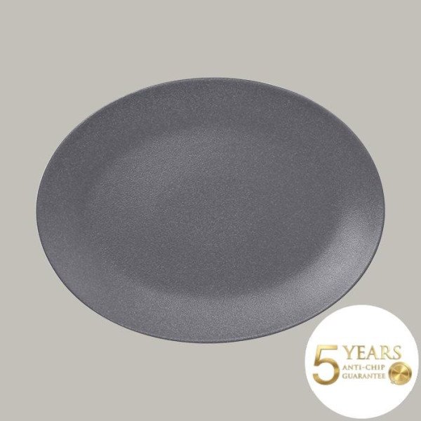 Teller coup flach Neofusion Serie, 6-teilig, Porzellan, oval, robust, rustikale Farben