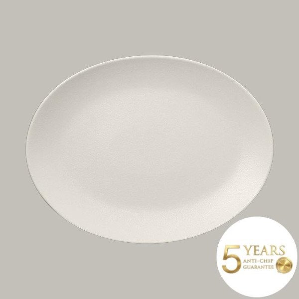 Teller coup flach aus Porzellan, Neofusion Serie, 36x27 cm, 6-teilig