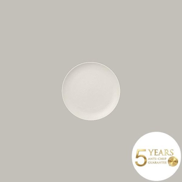 Teller coup flach aus Porzellan, 24-teilig, Neofusion Serie in Sand-Weiß