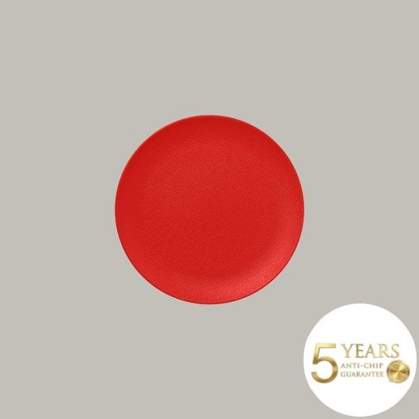 Teller coup flach aus Porzellan in rustikalen Farben – Neofusion Serie von RAK Porcelain, 12-teilig