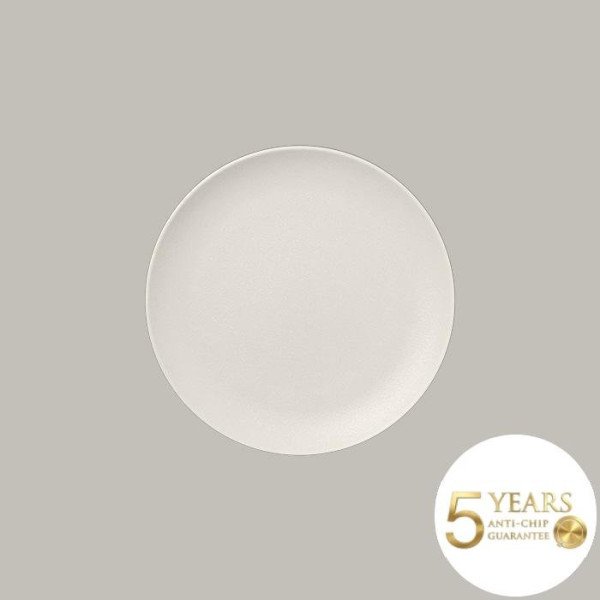 Teller coup flach 24 cm aus Porzellan, Neofusion Serie, 12-teilig