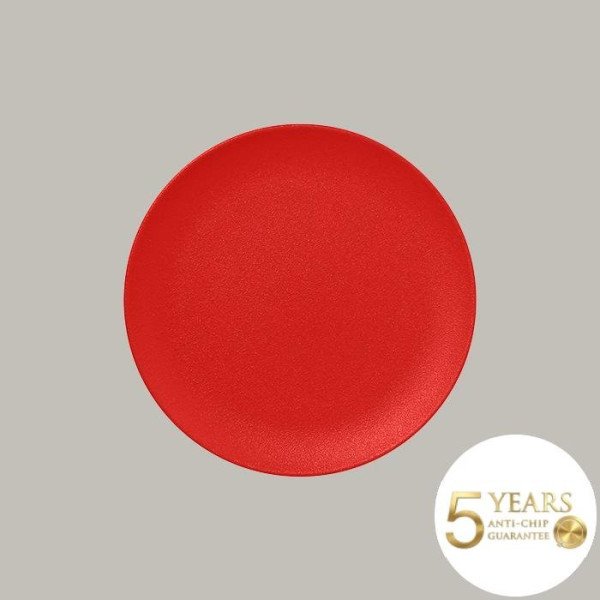 Teller coup flach aus Porzellan, 12-teilig, Neofusion Serie in rustikalen Farben