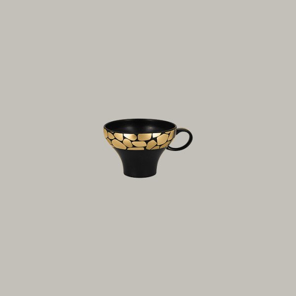 Kaffee- /Teetasse aus Porzellan, 12er Set, Ø 11 cm, 30 cl – RAK Porcelain Opulence Pebbles