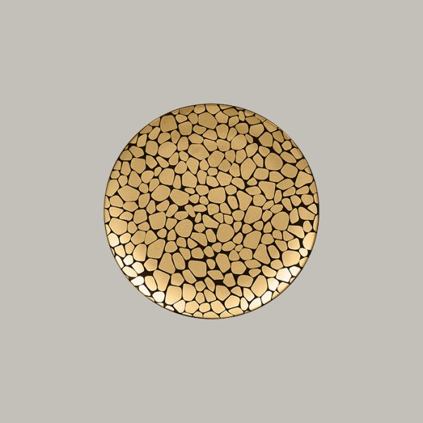 Teller coup flach aus Porzellan, Ø 26,7 cm, 12er Set – Opulence Pebbles