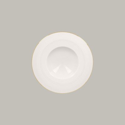 Teller tief mit Rand aus Porzellan, Ø 28,5 cm, 6er-Set – RAK Porcelain Opulence Pure Ultra