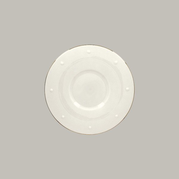 Teller flach mit Rand aus Porzellan, Ø 30,5 cm, 6 Stück – RAK Porcelain Opulence Pure Ultra