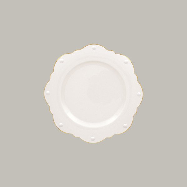 Teller festoniert aus Porzellan, Ø 33,1 cm, 6 Stück – RAK Porcelain Opulence Pure Ultra