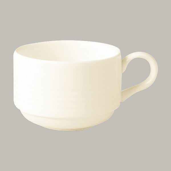 Kaffee- /Teetasse aus Porzellan, 12er Set – robust & elegant