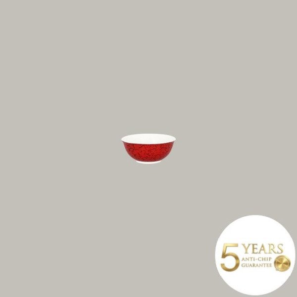 Schälchen aus Porzellan in leuchtendem Rot und Schwarz – 12-teiliges Set von RAK Porcelain