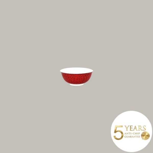 Schälchen aus Porzellan in leuchtendem Rot und Schwarz – 12-teiliges Set von RAK Porcelain