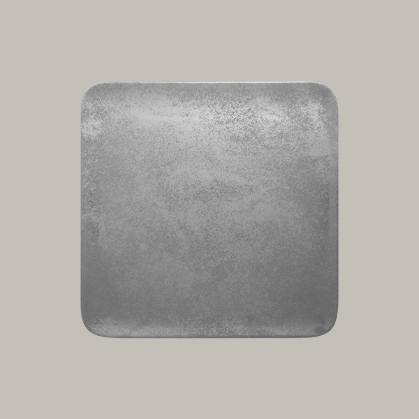 Teller flach aus Porzellan, quadratisch, 33,1 cm – Shale Kollektion