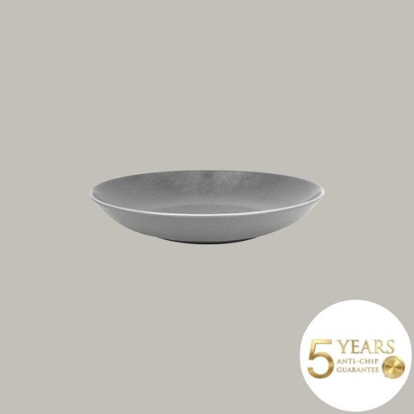 Teller coup tief aus Porzellan, matt satinierte Emaille, 12 Stück, Ø 25,9 cm – RAK Porcelain