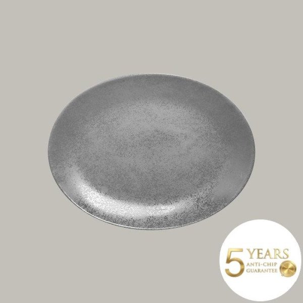 Teller coup flach aus Porzellan, matt satiniert, 36x27 cm, 6er Set – RAK Porcelain