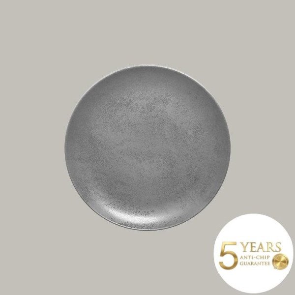 Teller coup flach aus Porzellan – Shale Kollektion von RAK Porcelain, 6 Stück, Ø 30.7 cm, matt satiniert