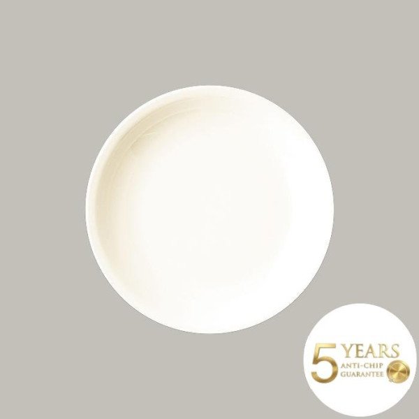 Teller coup tief aus Porzellan, 12er Set – robust & stapelbar