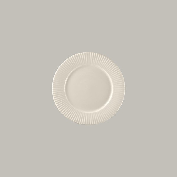 Flacher Teller mit Rand aus Bone China – 12er Set Spectra Kollektion