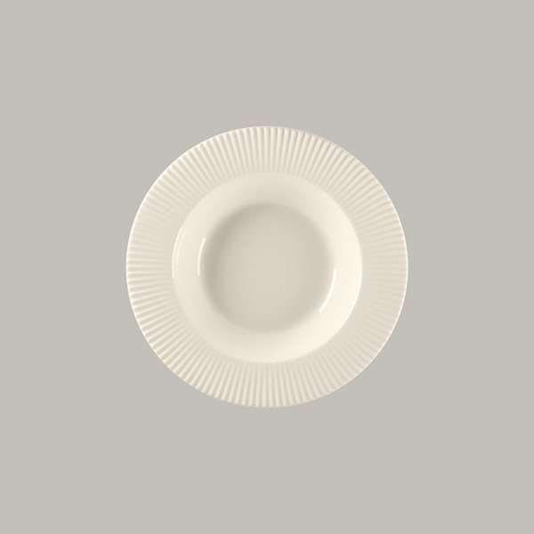 Tiefer Teller mit Rand aus Bone China – Spectra Kollektion, 6 Stück