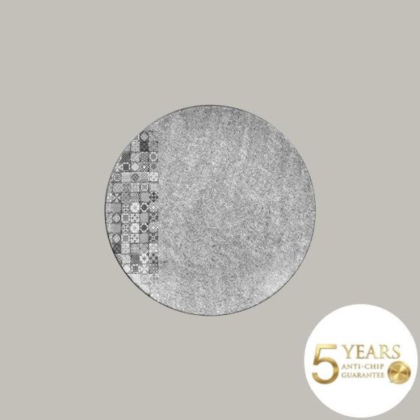 Teller coup flach mit granitartigem Effekt, 12-teiliges Porzellan-Set von RAK Porcelain