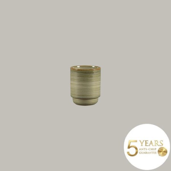 Becher stapelbar ohne Henkel aus Rakstone, 12er Set, handbemalt, 30 cl, RAK Porcelain