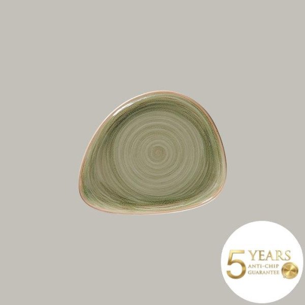 Teller coup flach aus Rakstone, 24 cm, 12-teilig, handbemalt, 5 Jahre Garantie