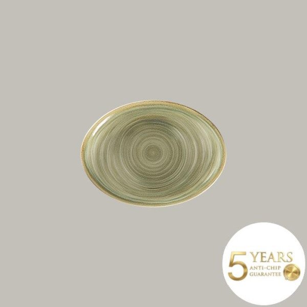 Teller coup flach aus Rakstone, 12-teiliges Set, handbemalt, 26x19 cm