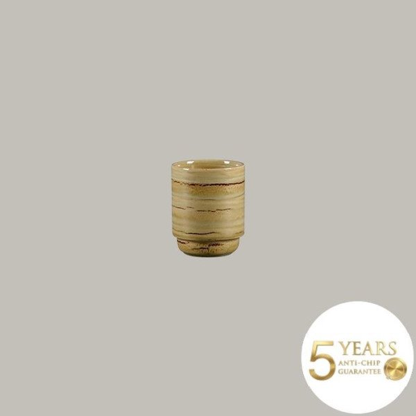 Becher stapelbar ohne Henkel aus Rakstone, 12er Set, handbemalt von RAK Porcelain