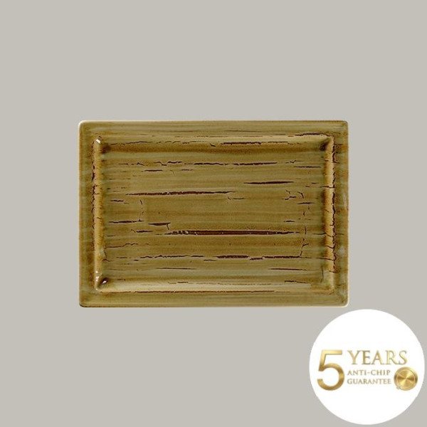 Teller flach mit Rand aus Rakstone, handbemalt, 6 Stück – RAK Porcelain