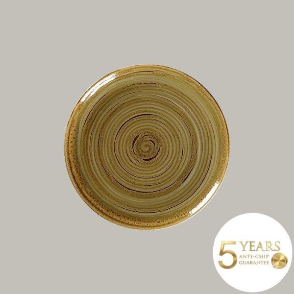 Teller coup flach aus Rakstone, 6er Set, handbemalt – RAK Porcelain