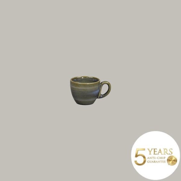 Espressotasse aus Rakstone, handbemalt, 12 Stück, Ø 6.5 cm, 8 cl – RAK Porcelain