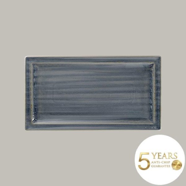 Teller flach mit Rand aus Rakstone, 6-teiliges Set – Handbemalt, 5 Jahre Garantie