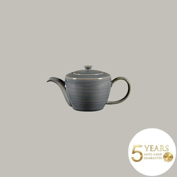 Teekanne aus Rakstone mit handbemaltem Design – 40 cl, 4-teiliges Set