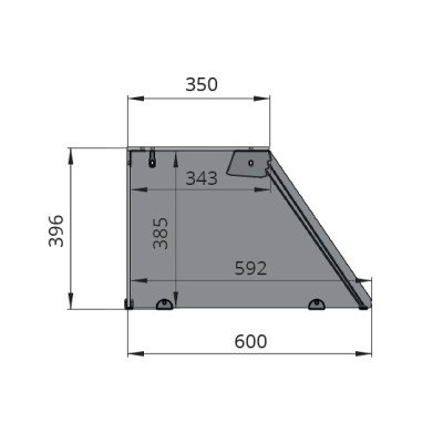 Glasaufsatz kurz. Klarglas....