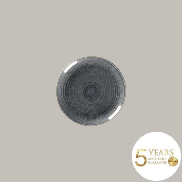 Teller coup flach aus Rakstone, handbemalt, 12-teiliges Set