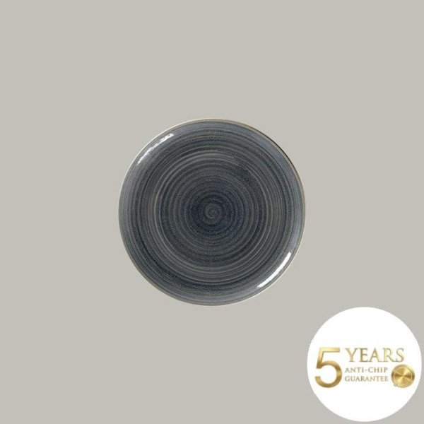 Teller coup flach aus Rakstone, 12-teiliges Set, handbemalt, Ø 24 cm, 5 Jahre Garantie