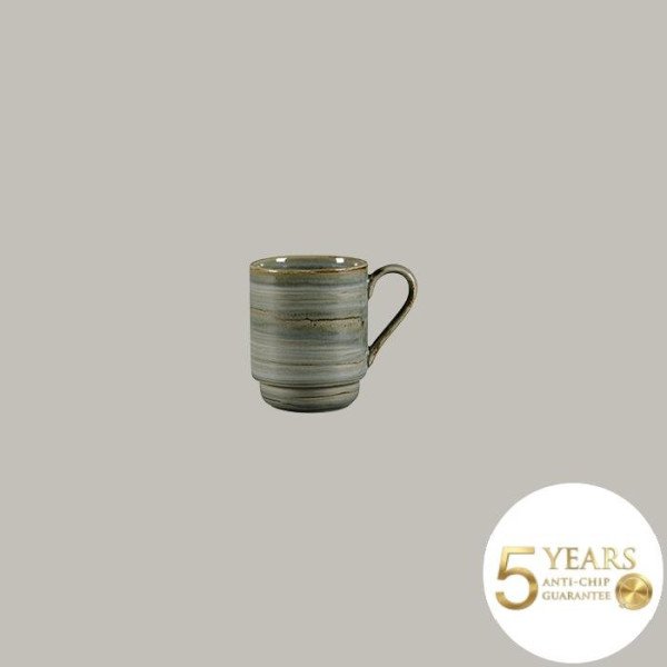 Becher stapelbar aus Rakstone, 12er Set, handbemalt – RAK Porcelain