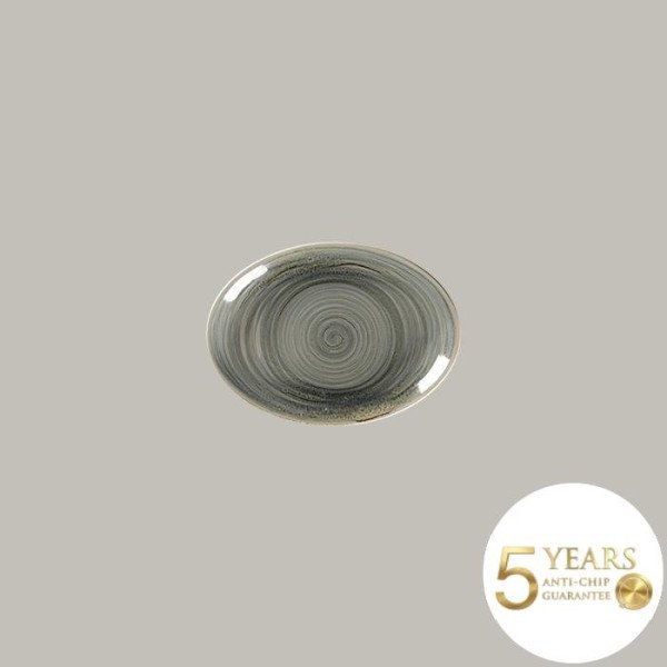 Teller coup flach aus Rakstone, handbemalt, 12-teiliges Set von RAK Porcelain