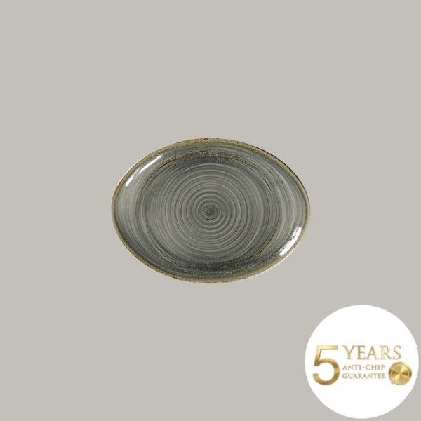 Teller coup flach aus Rakstone, handbemalt, 12-teiliges Set von RAK Porcelain