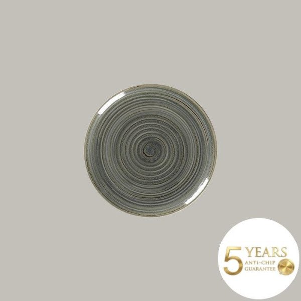 Teller coup flach aus Rakstone, 24 cm, 12-teiliges Set, handbemalt von RAK Porcelain