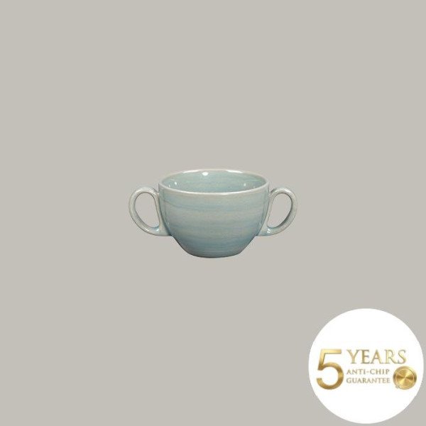 Suppentasse aus Rakstone, handbemalt, 12 Stück, Ø 10,5 cm, 28 cl – RAK Porcelain