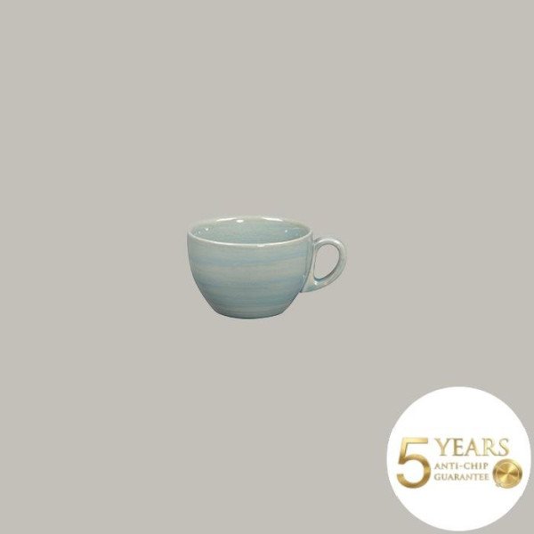 Kaffee- und Teetassen-Set aus Rakstone, handbemalt, 12-teilig, Ø 9 cm, 23 cl, 5 Jahre Garantie