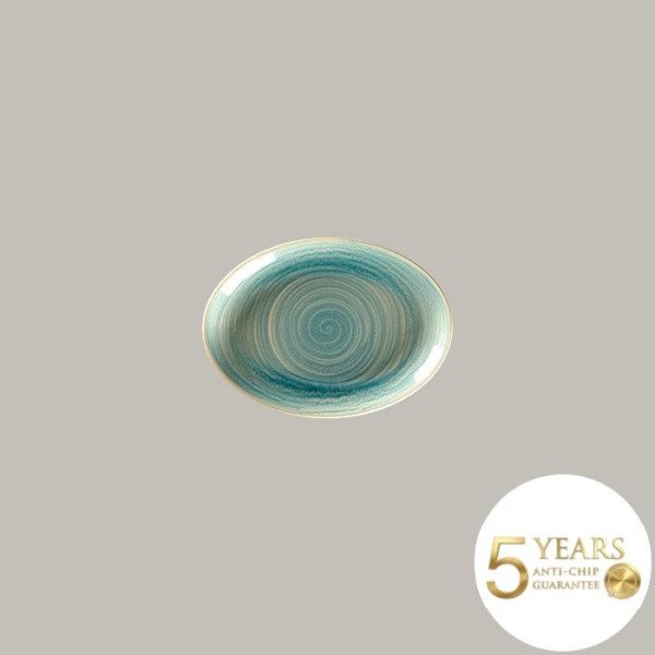 Teller coup flach aus Rakstone, 12-teiliges Set, handbemalt, 21x15 cm, 5 Jahre Garantie