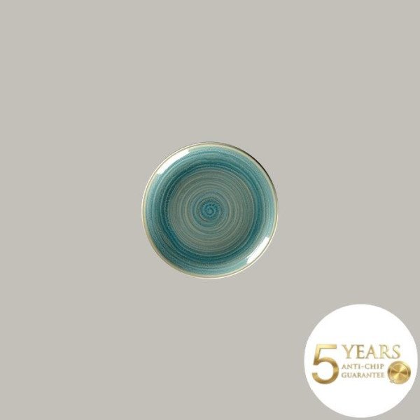 Teller coup flach aus Rakstone, handbemalt, 24-teiliges Service von RAK Porcelain