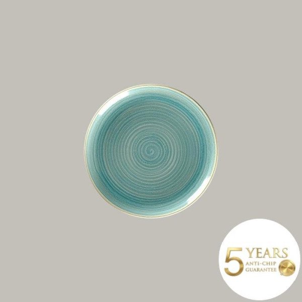 Teller coup flach aus Rakstone, 12-teiliges Set, handbemalt von RAK Porcelain