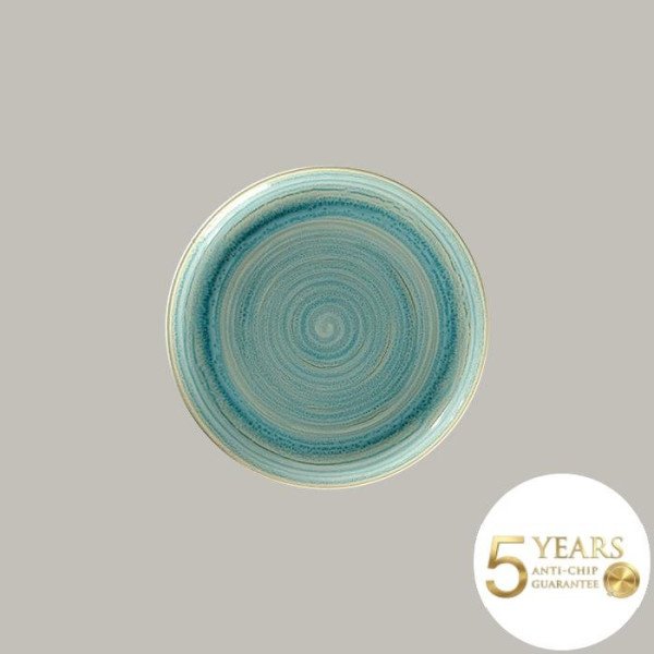 Teller coup flach aus Rakstone, 12-teiliges Set von RAK Porcelain, handbemalt, Ø 26,7 cm, 5 Jahre Garantie