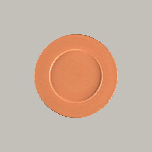 Teller flach mit Rand aus der RAK Earth Tero Kollektion – 6er Set, Ø 32,5 cm, Terrakotta-Look